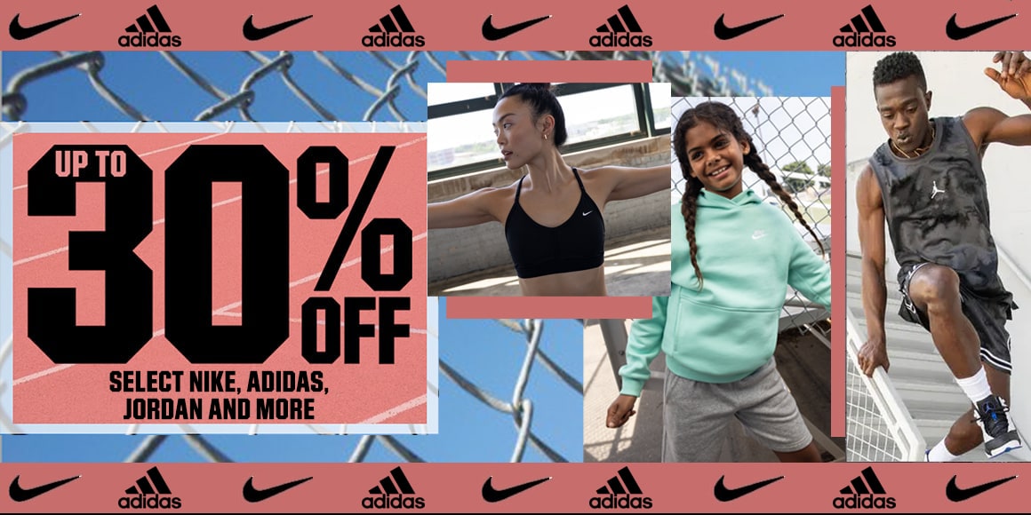 Up to 30% off select Nike, adidas, Jordan and more.