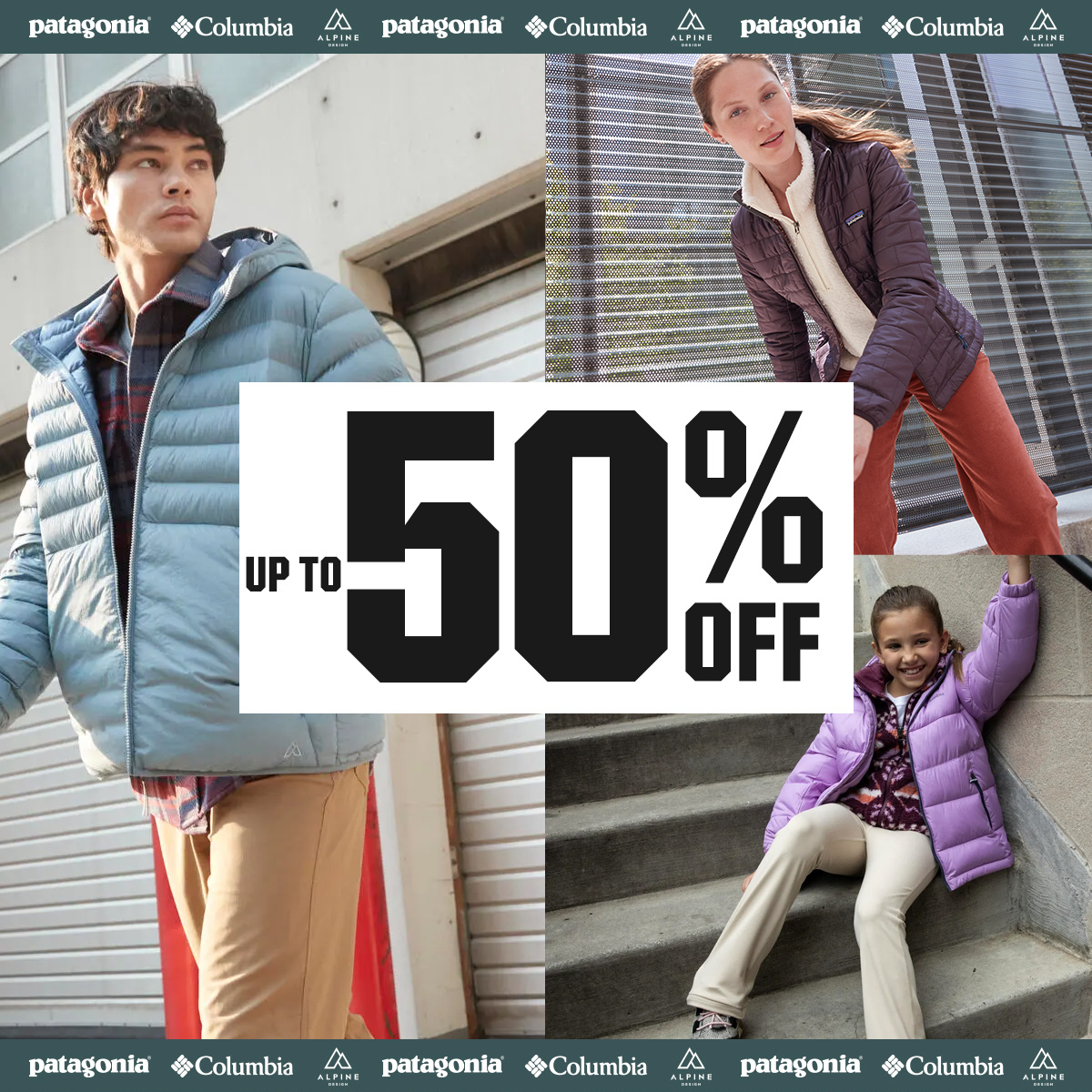 Up to 50% off.