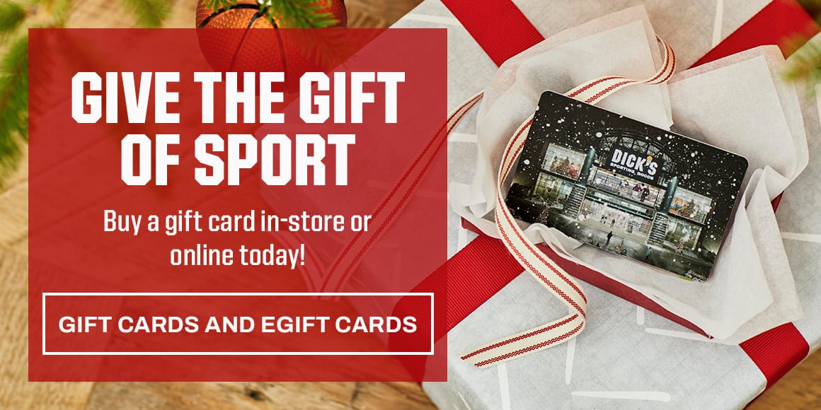 Give the gift of sport. Buy a gift card in-store or online today! Gift cards and egift cards.