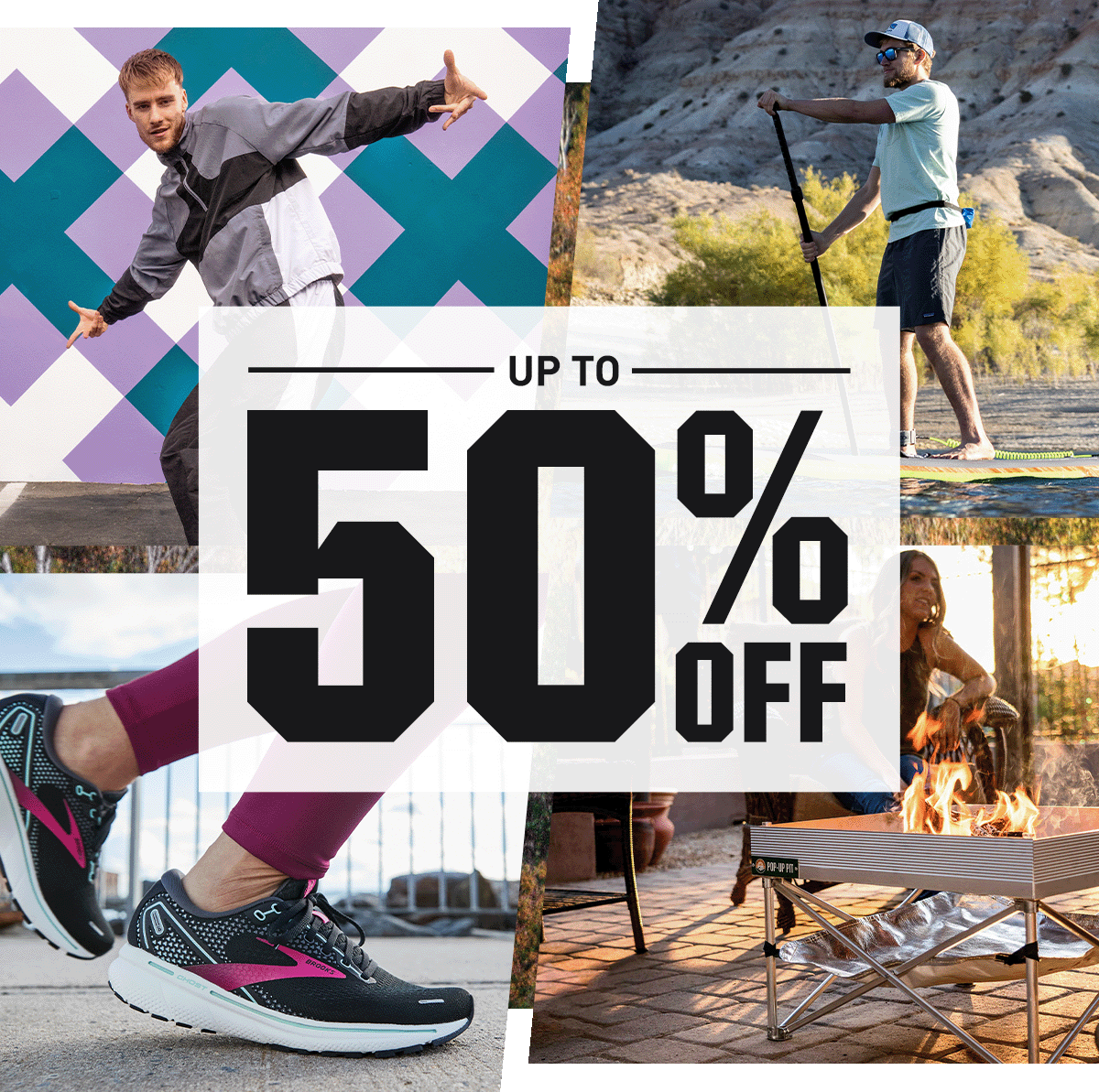 Up to 50% off.