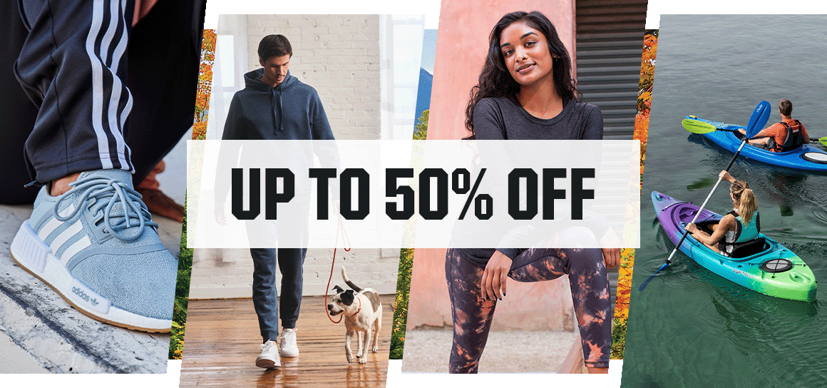 Up to 50% off.