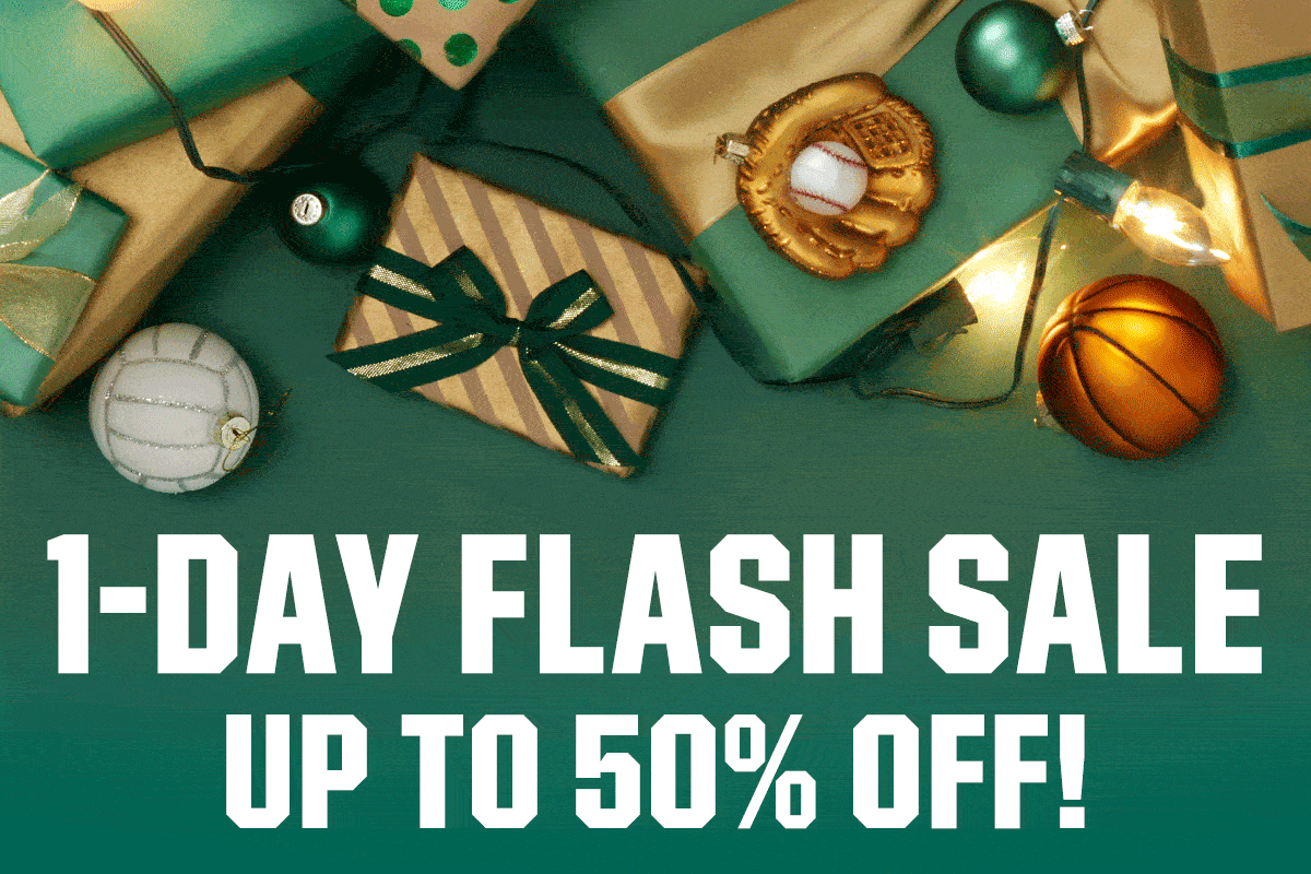 1-day flash sale. Up to 50% off!