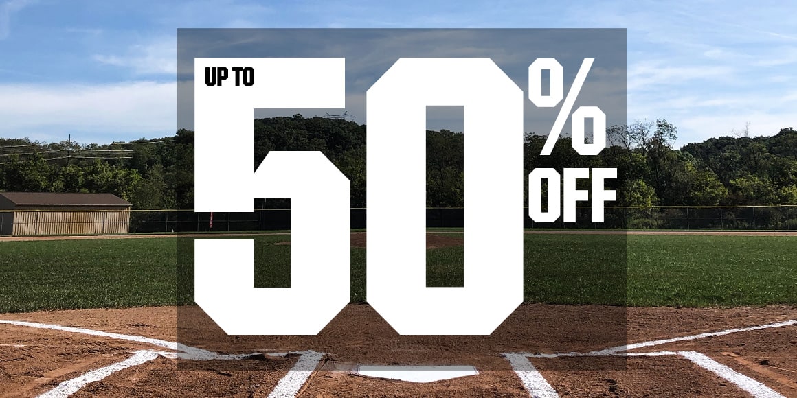 Up to 50% off.