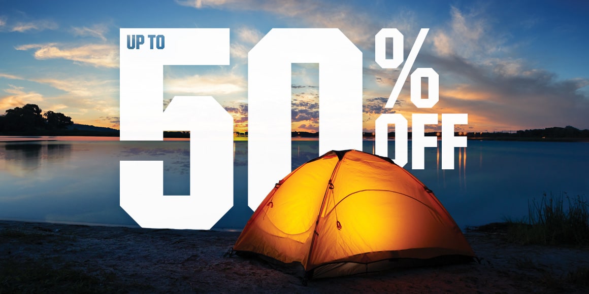 Up to 50% off.