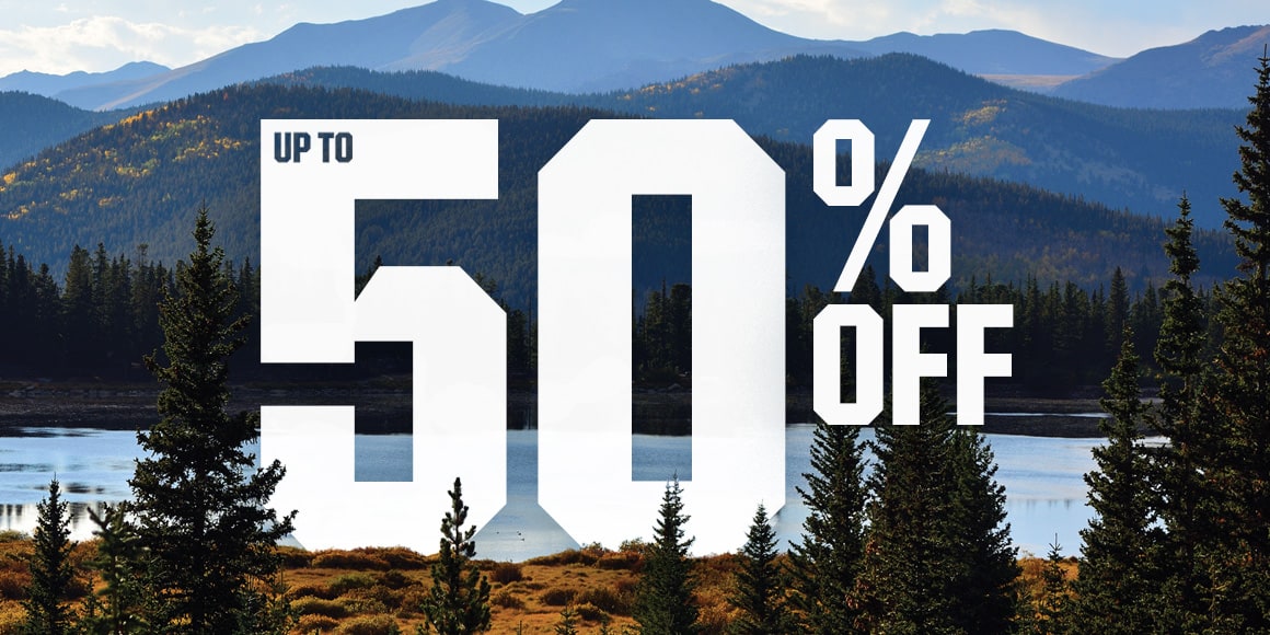 Up to 50% off.