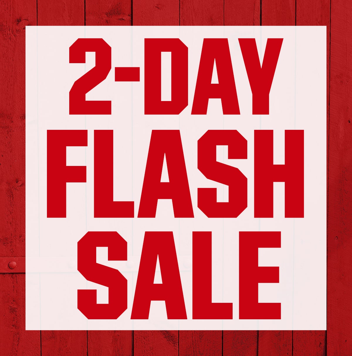 2-day flash sale.