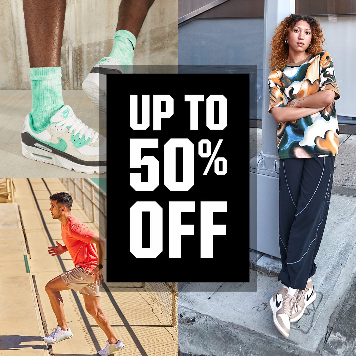  Up to 50% off.