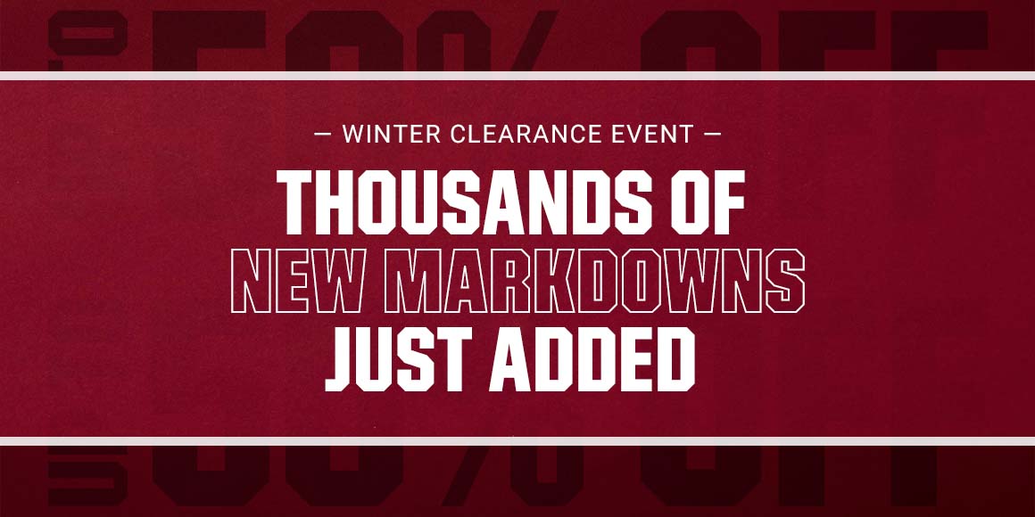 Winter clearance event. Thousands of new markdowns just added.