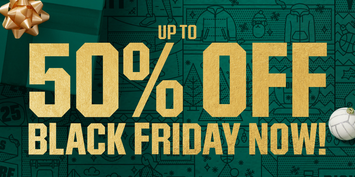 Up to 50% off black Friday now.