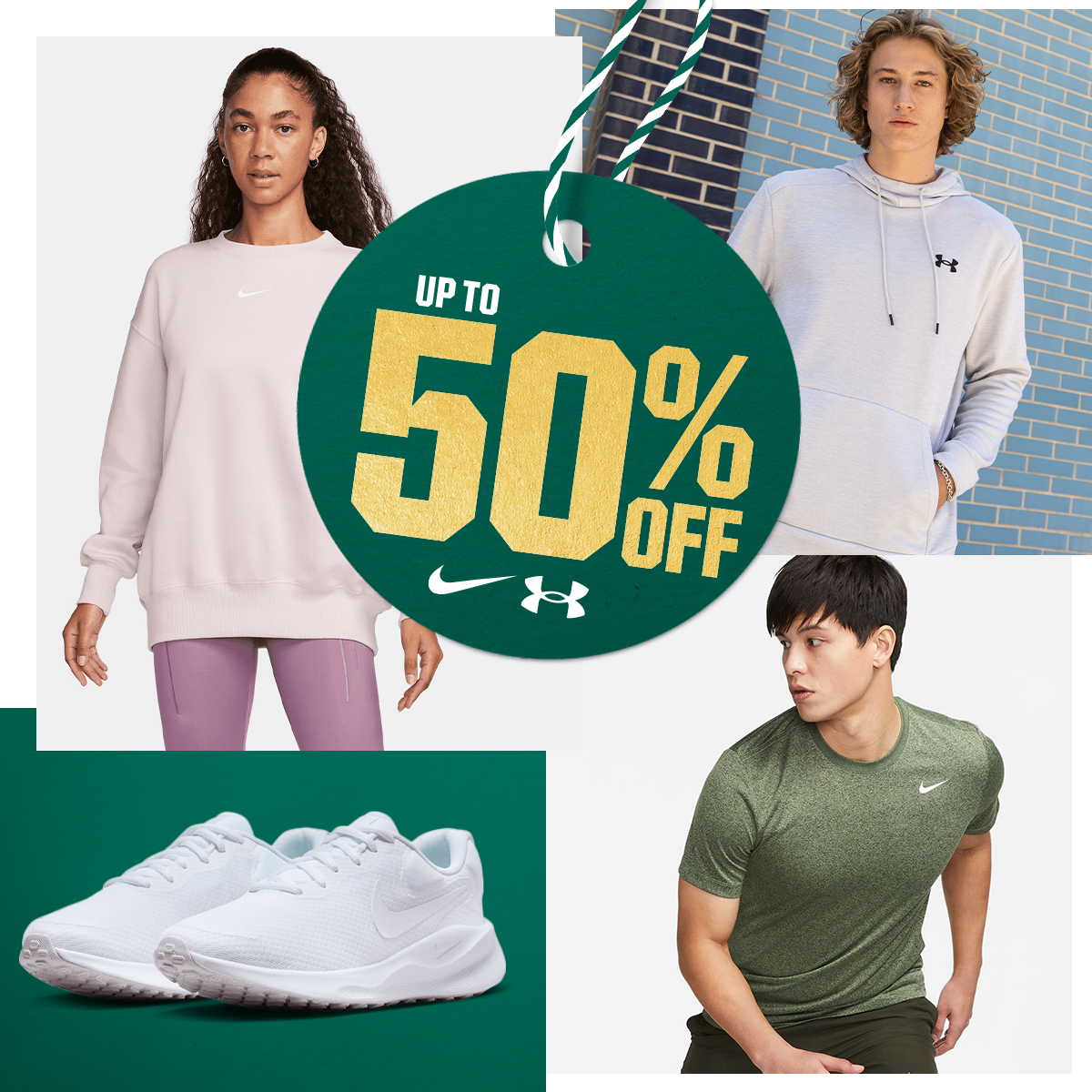 Up to 50% off.