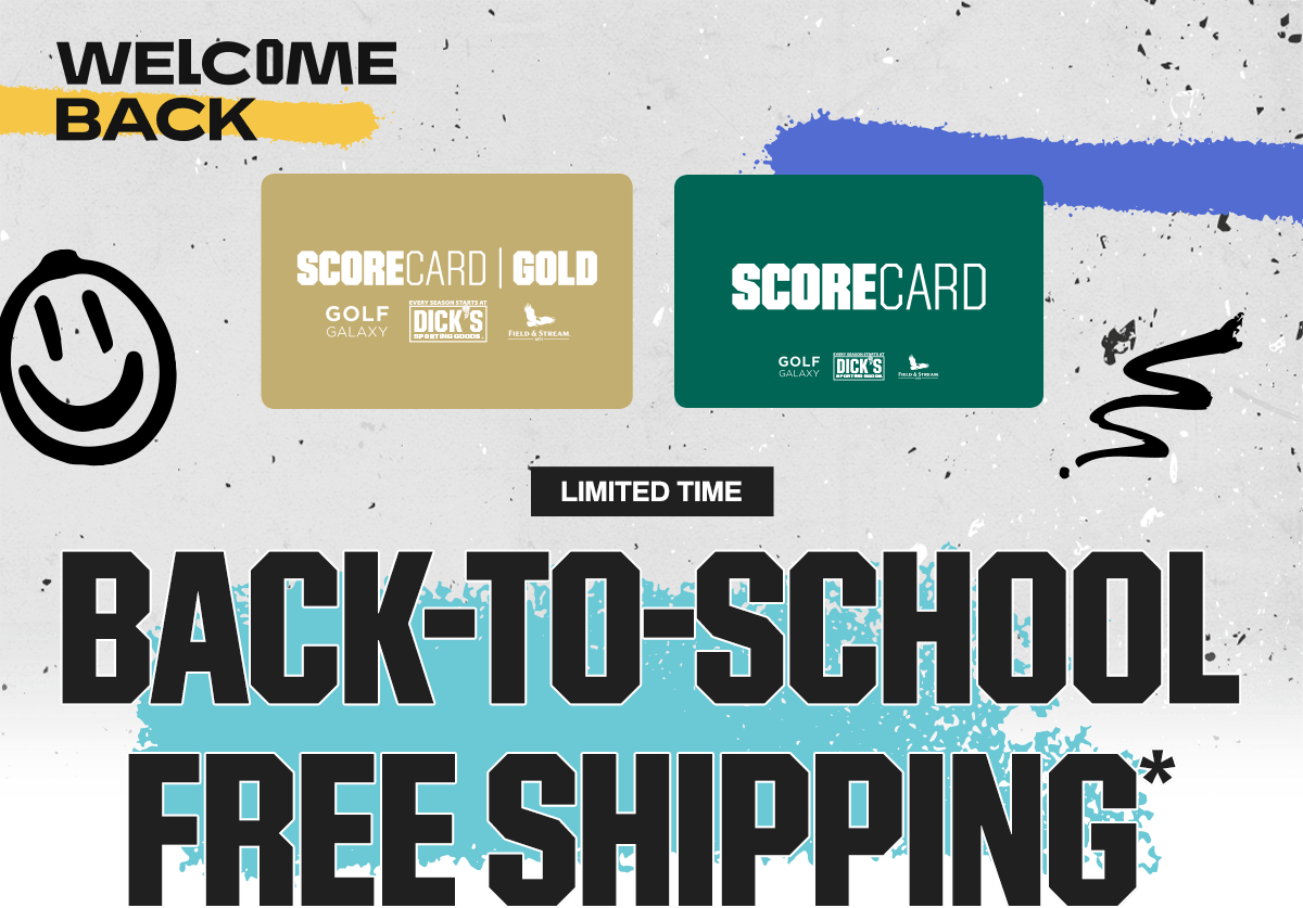 Welcome back. Limited time. Back-to-school free shipping*.