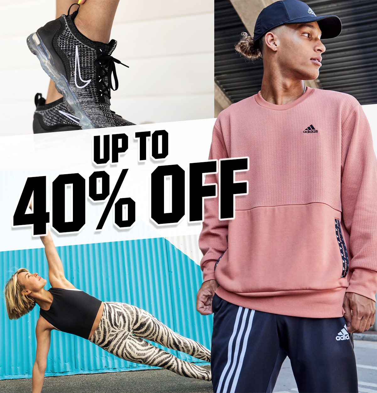 Up to 40% off.