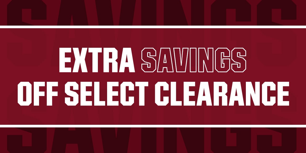 Extra savings on select clearance.