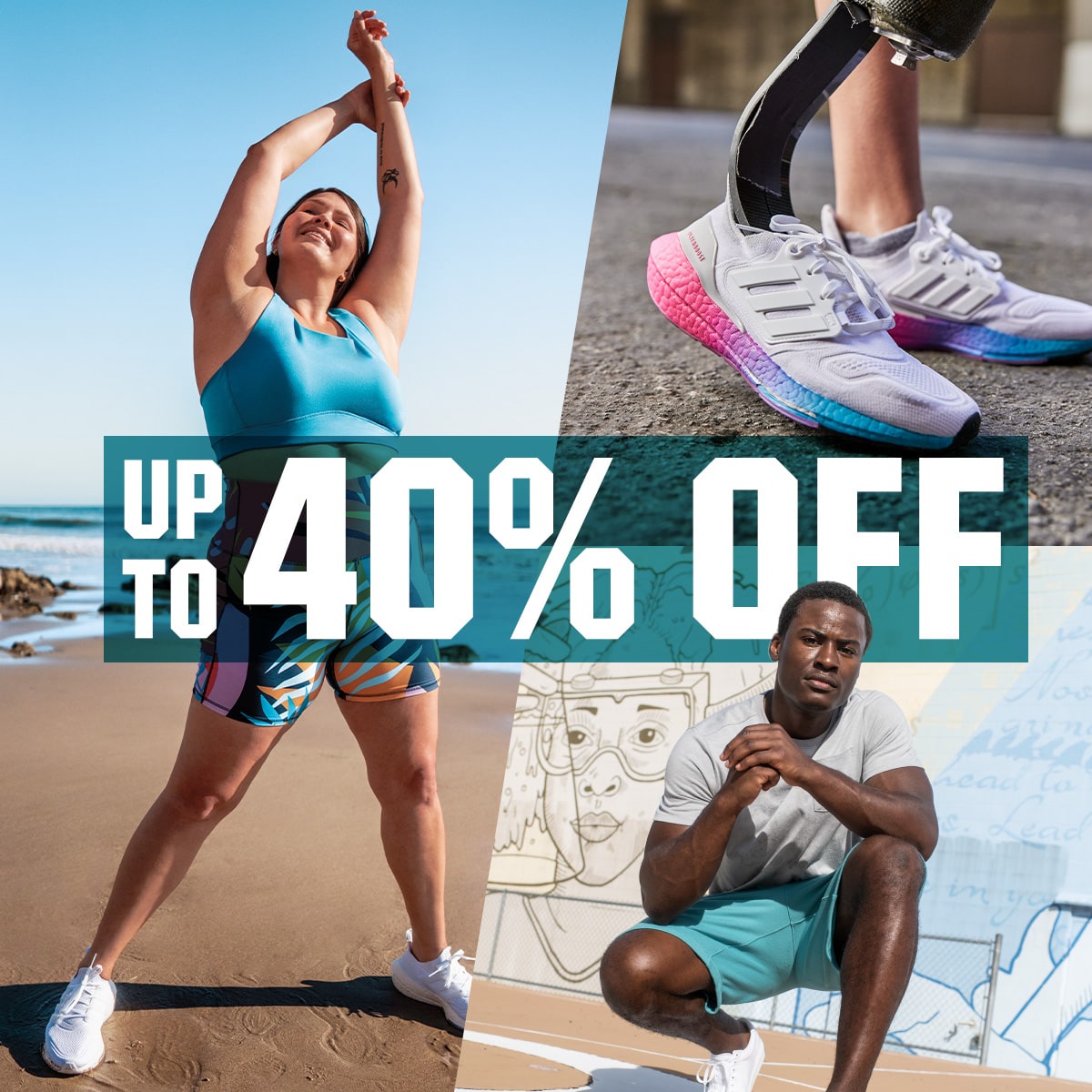 Up to 40% off.