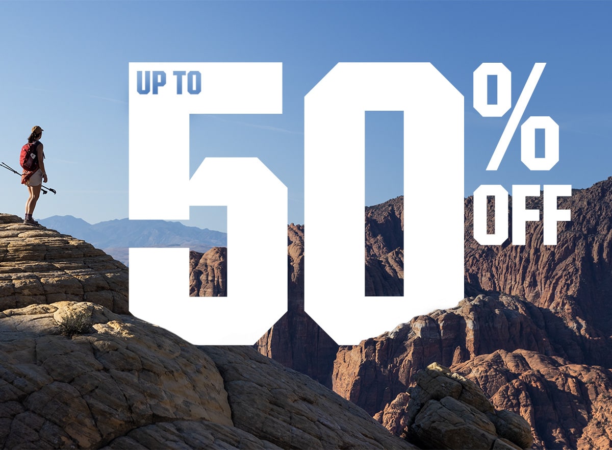 Up to 50% off.