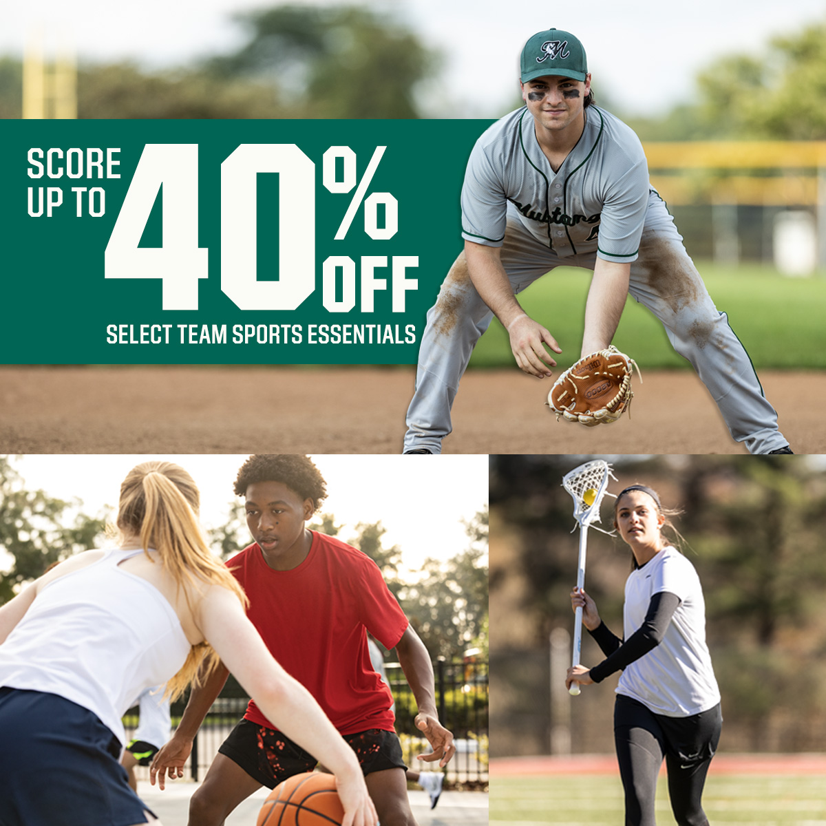 Score up to 40% off.