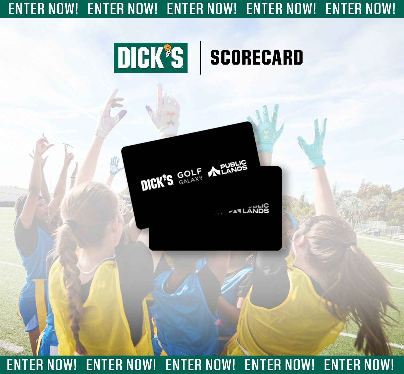  Dick's. Scorecard. Enter now.