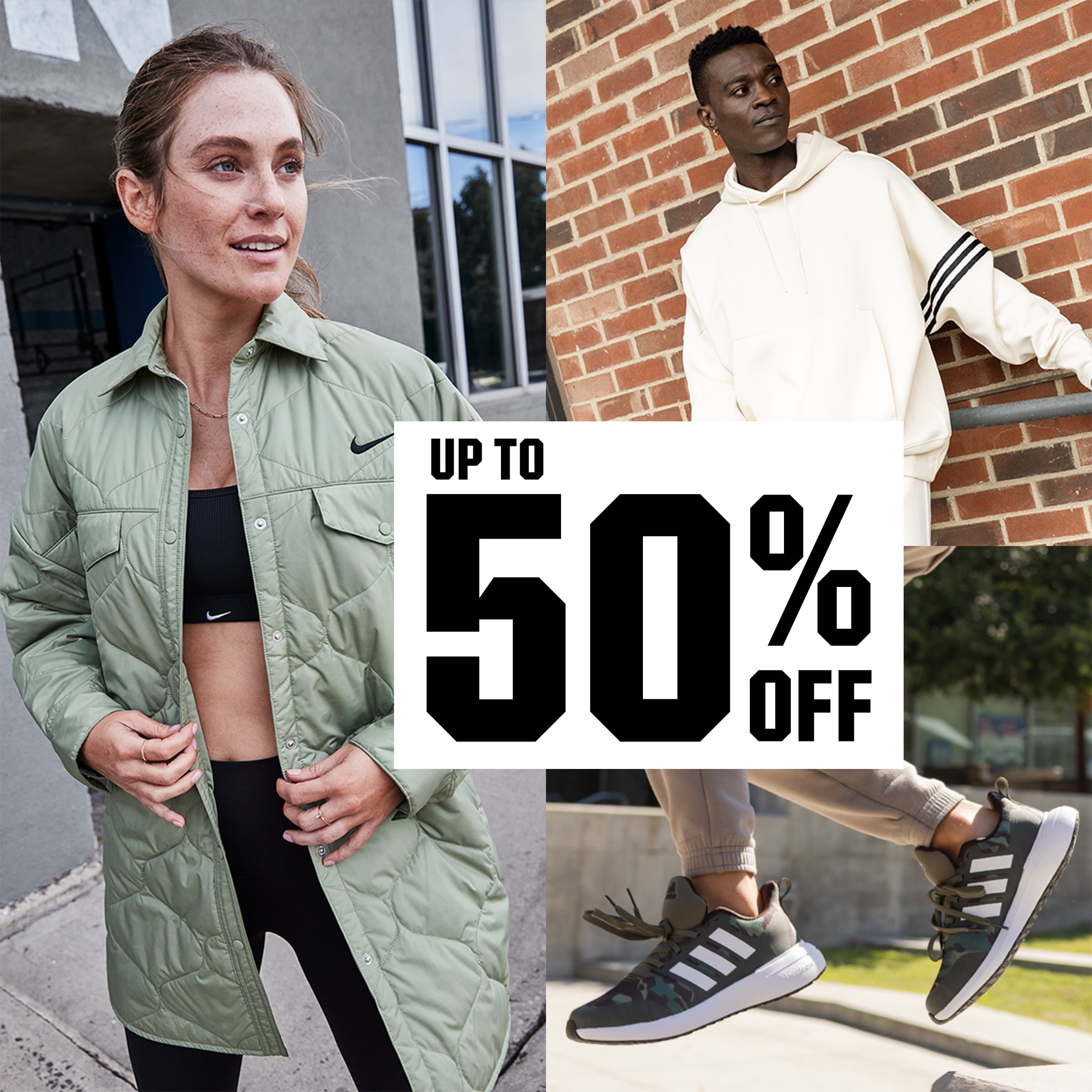  Up to 50% off.