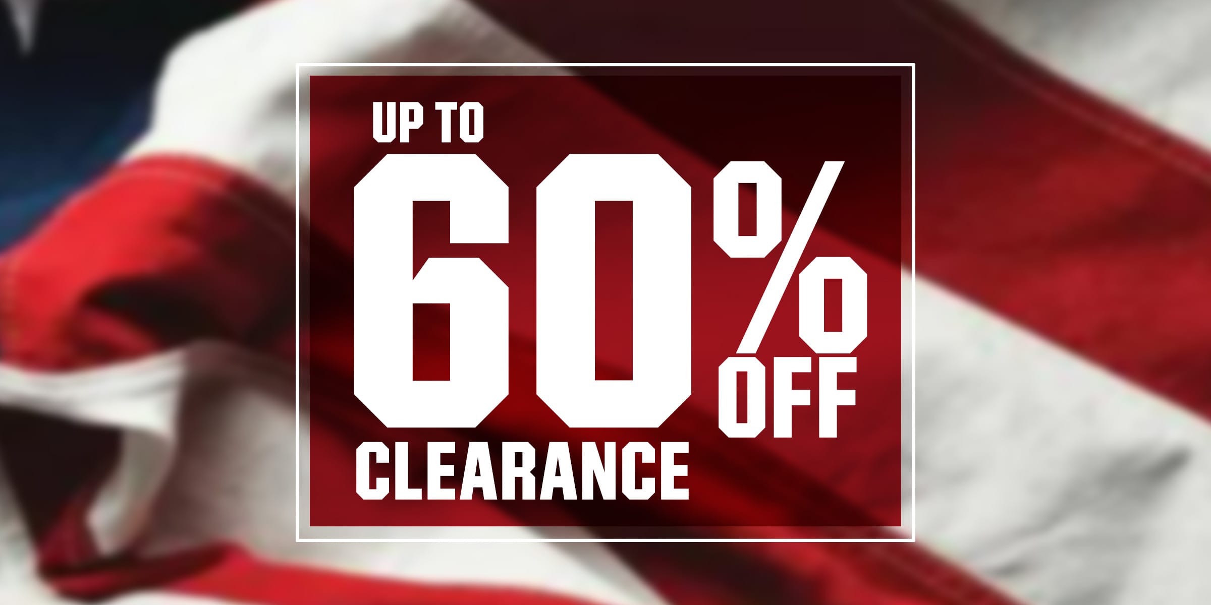  Up to 60% off clearance.