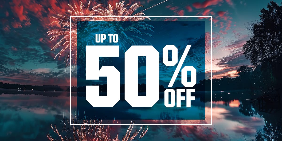  Up to 50% off.