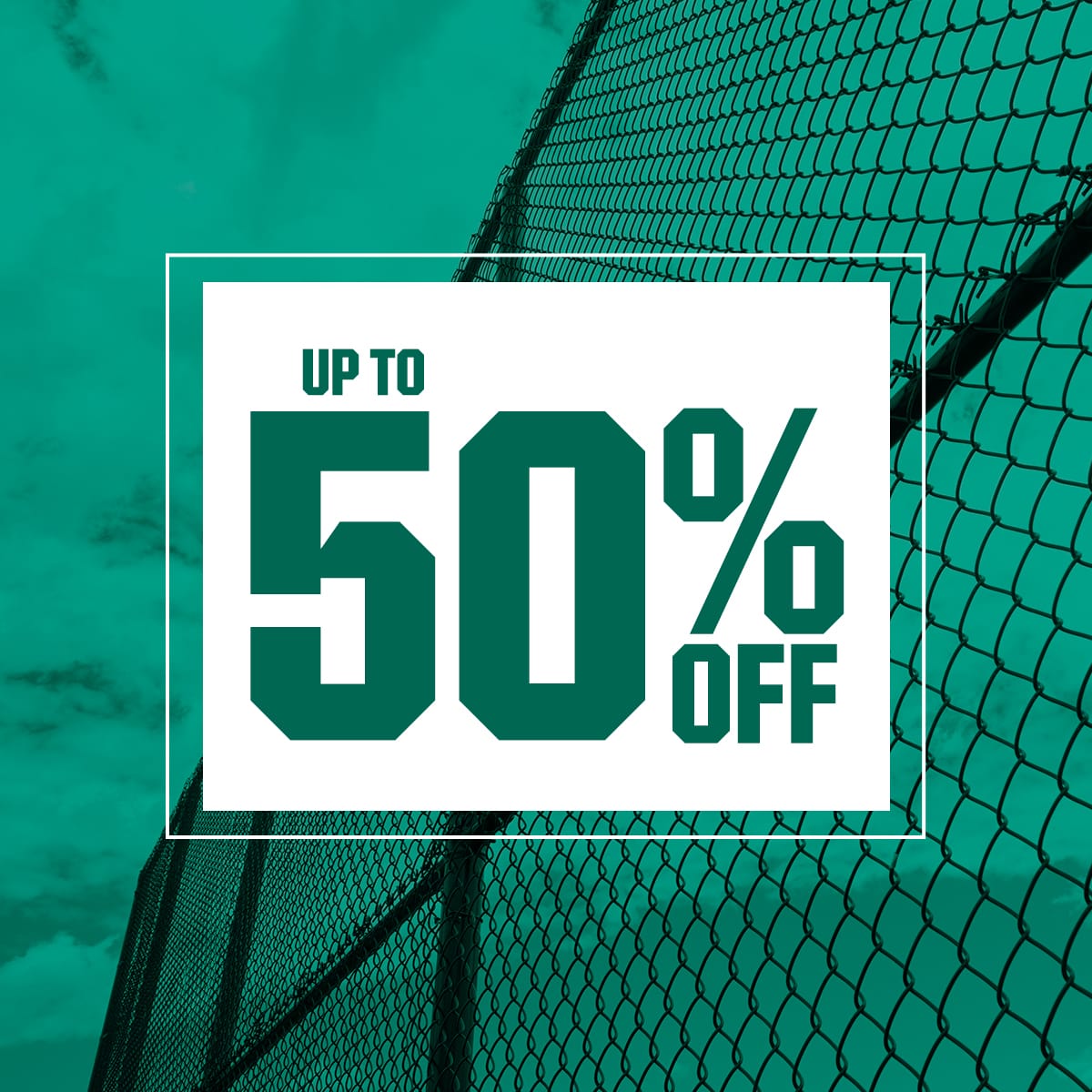  Up to 50% off.