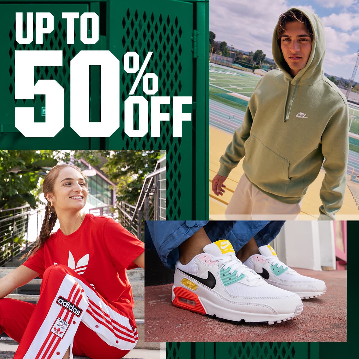  Up to 50% off.