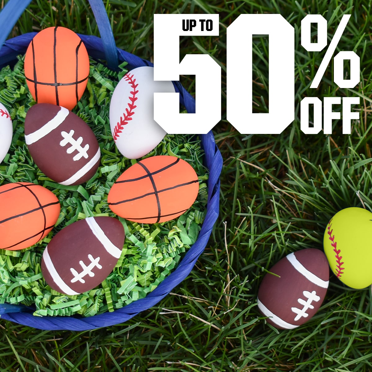  Up to 50% off.