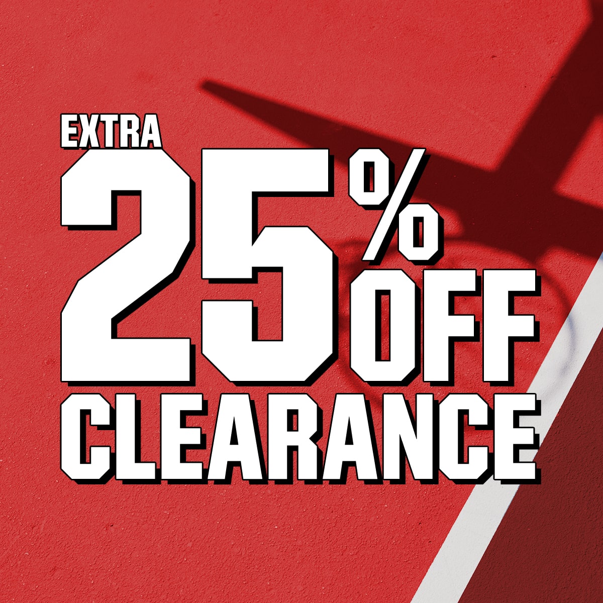  Extra 25% off clearance.