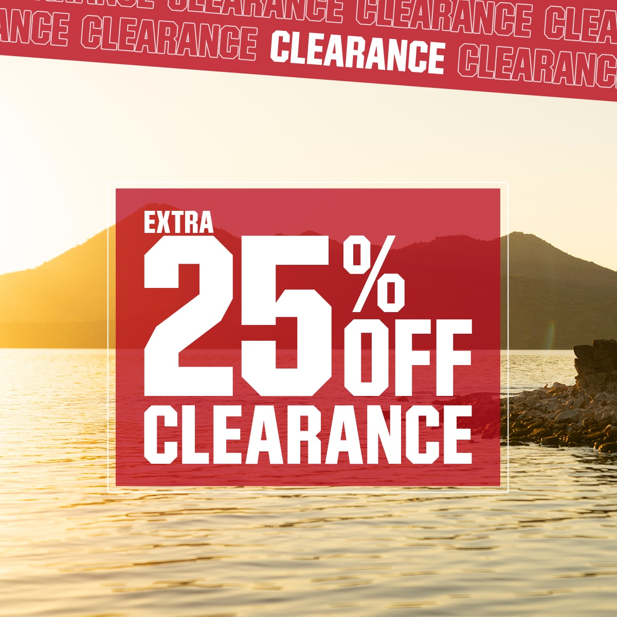  Extra 25% off clearance.