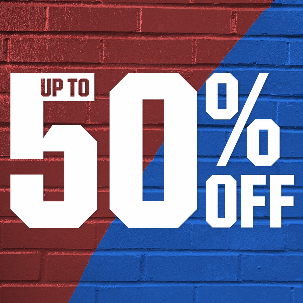  Up to 50% off.