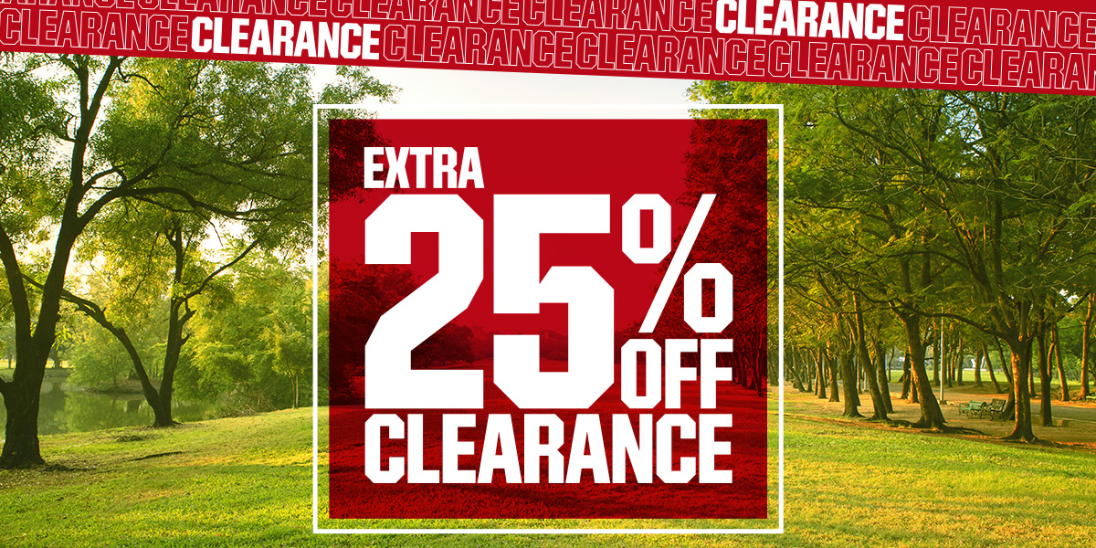  Extra 25% off clearance.