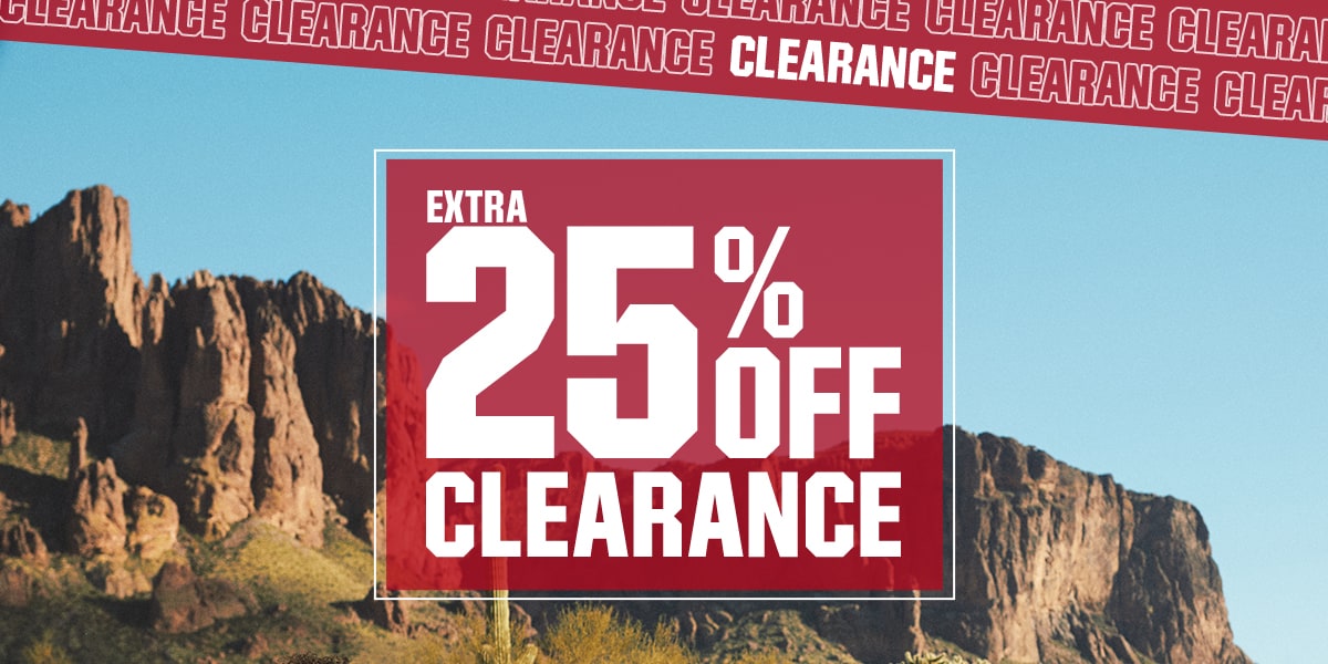  Extra 25% off clearance.