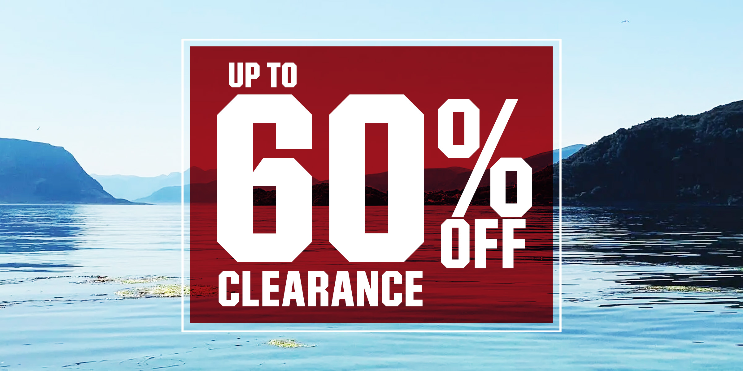  Up to 60% off clearance.