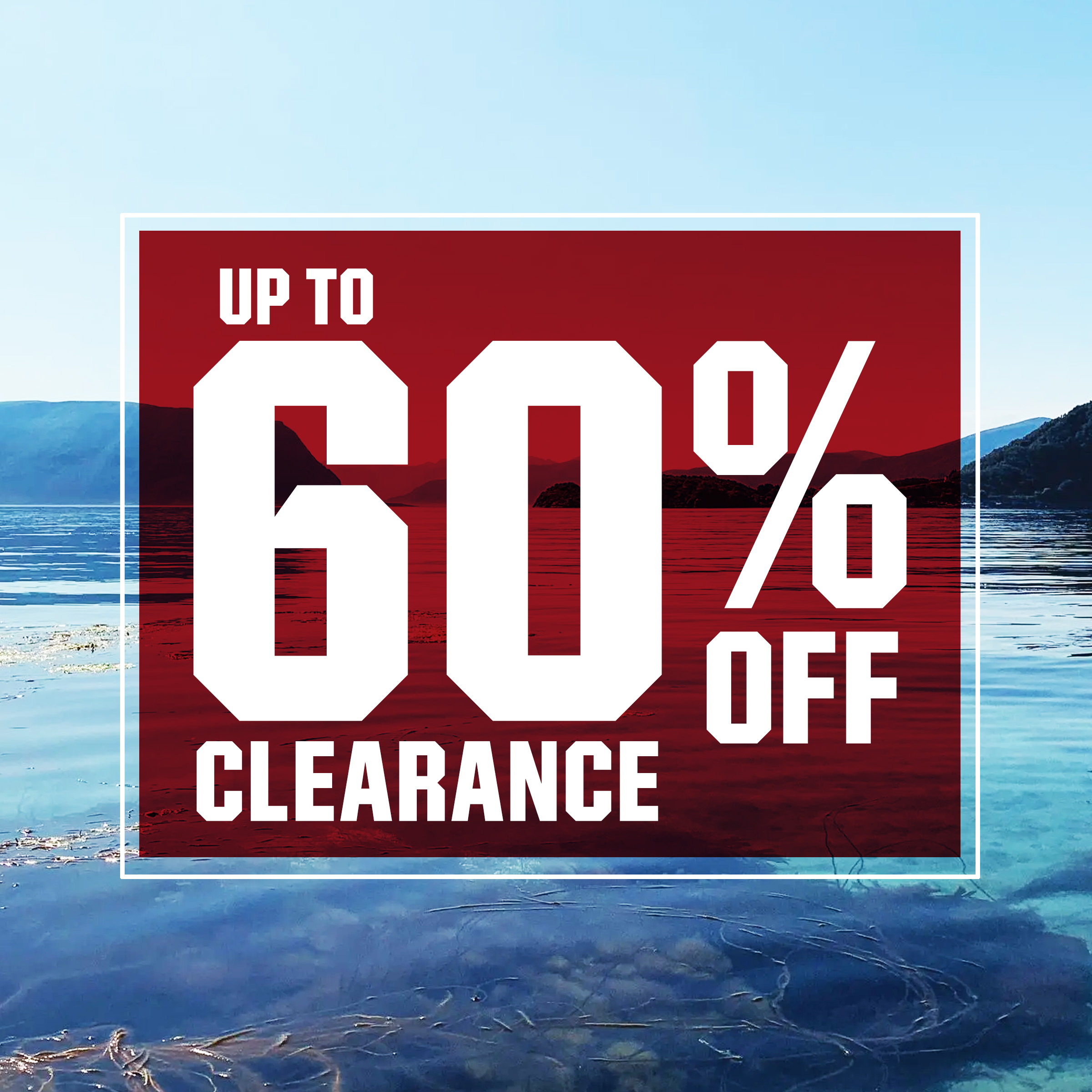  Up to 60% off clearance.