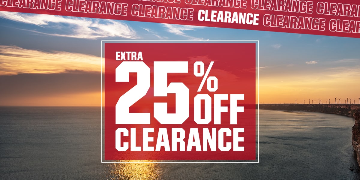  Extra 25% off clearance.