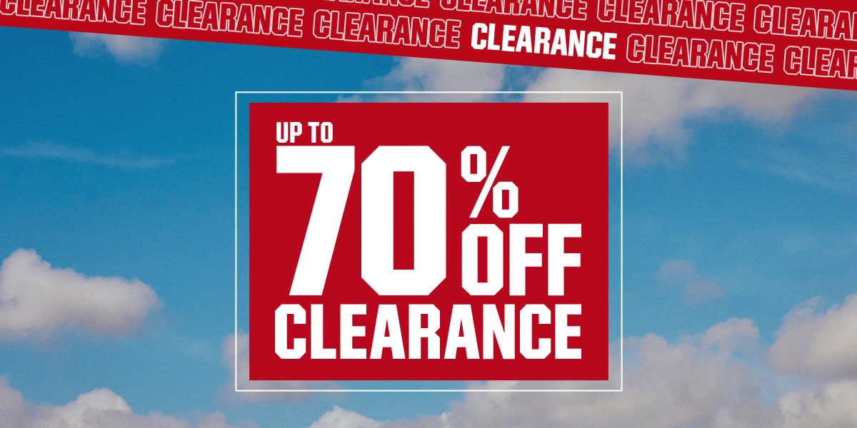  Up to 70% off clearance.