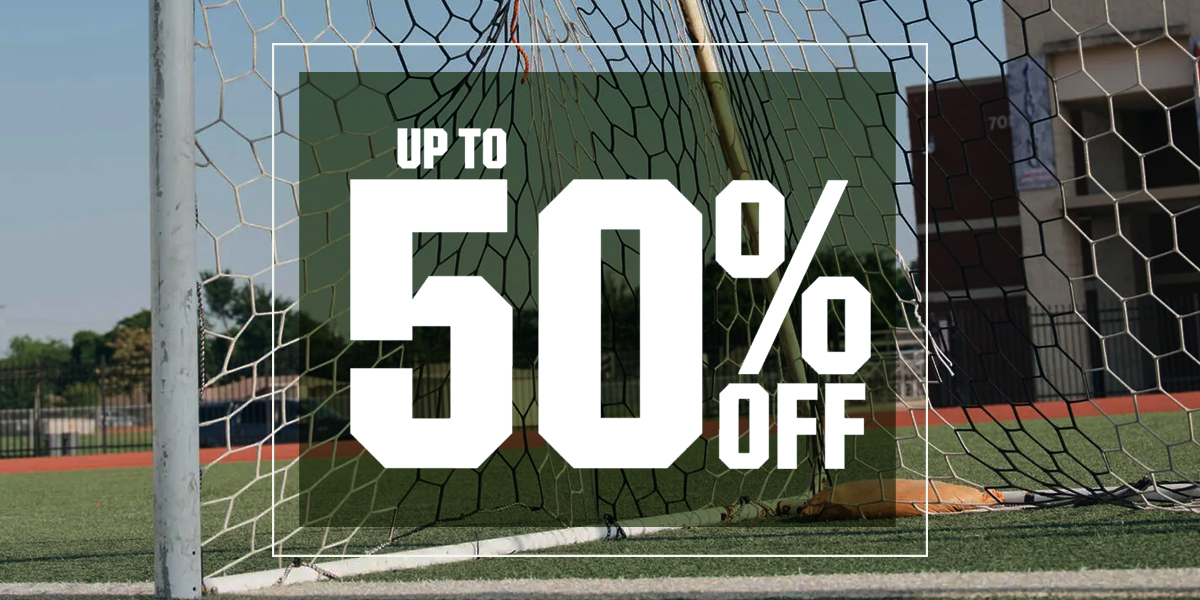  Up to 50% off.