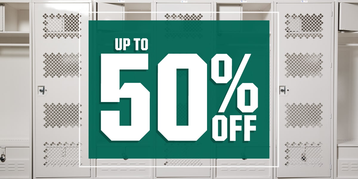  Up to 50% off.