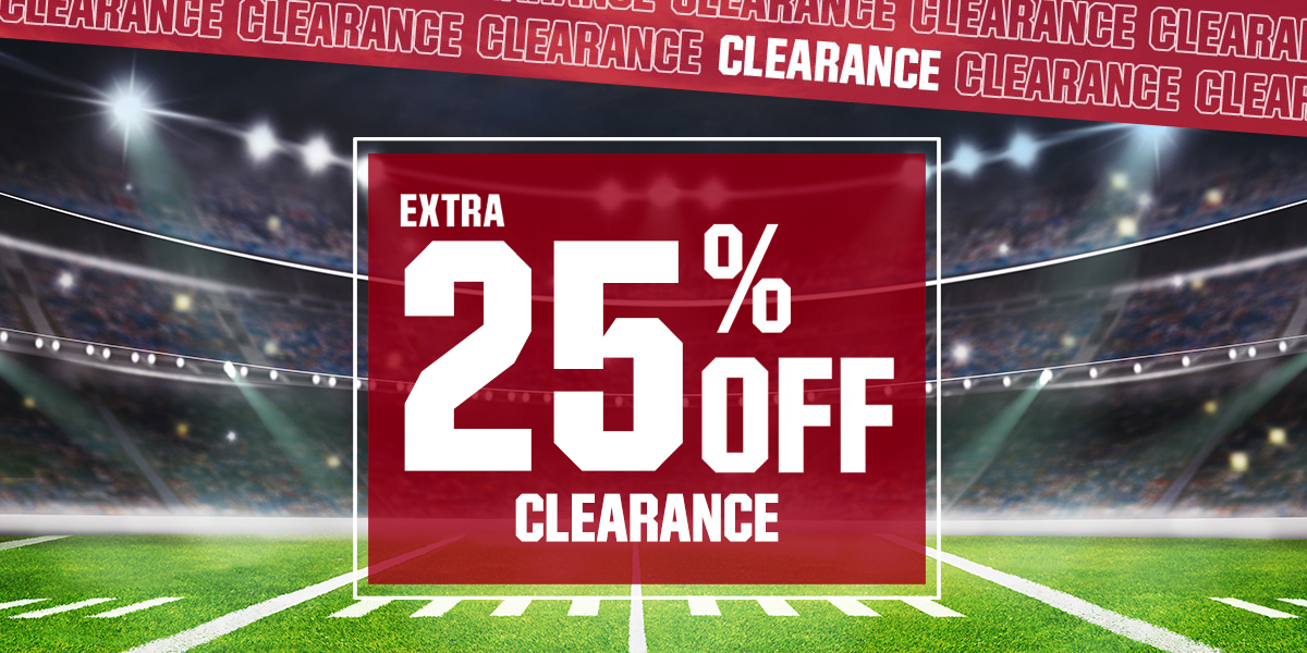  Extra 25% off. Clearance.