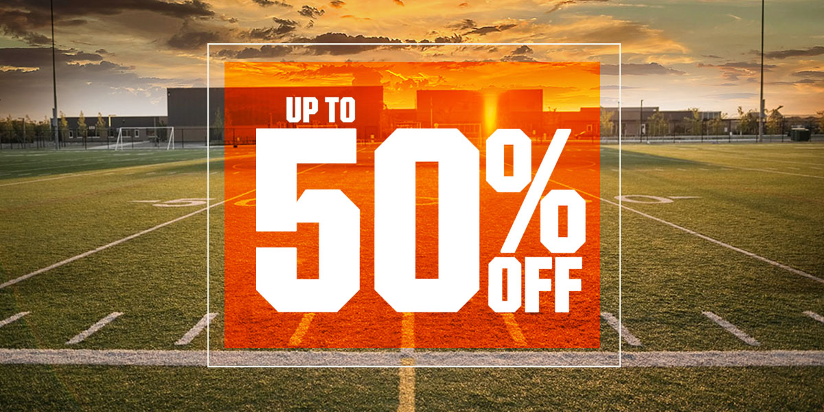  Up to 50% off.