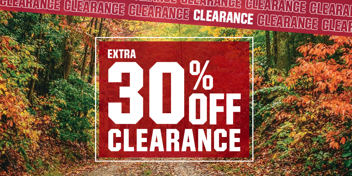  Extra 30% off clearance.