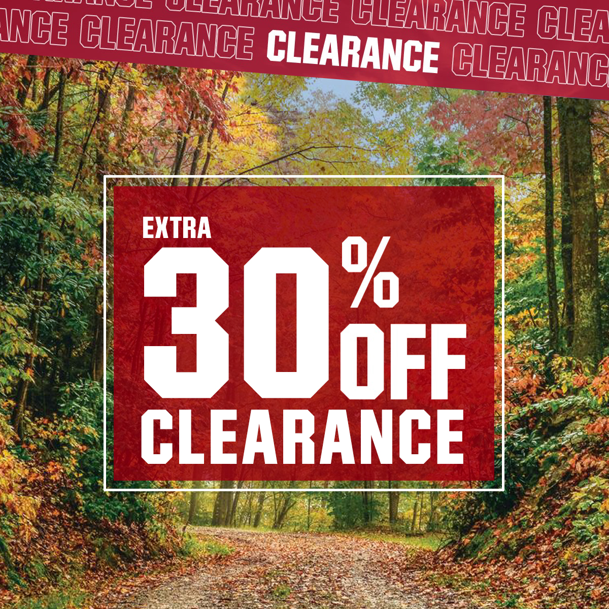  Extra 30% off clearance.