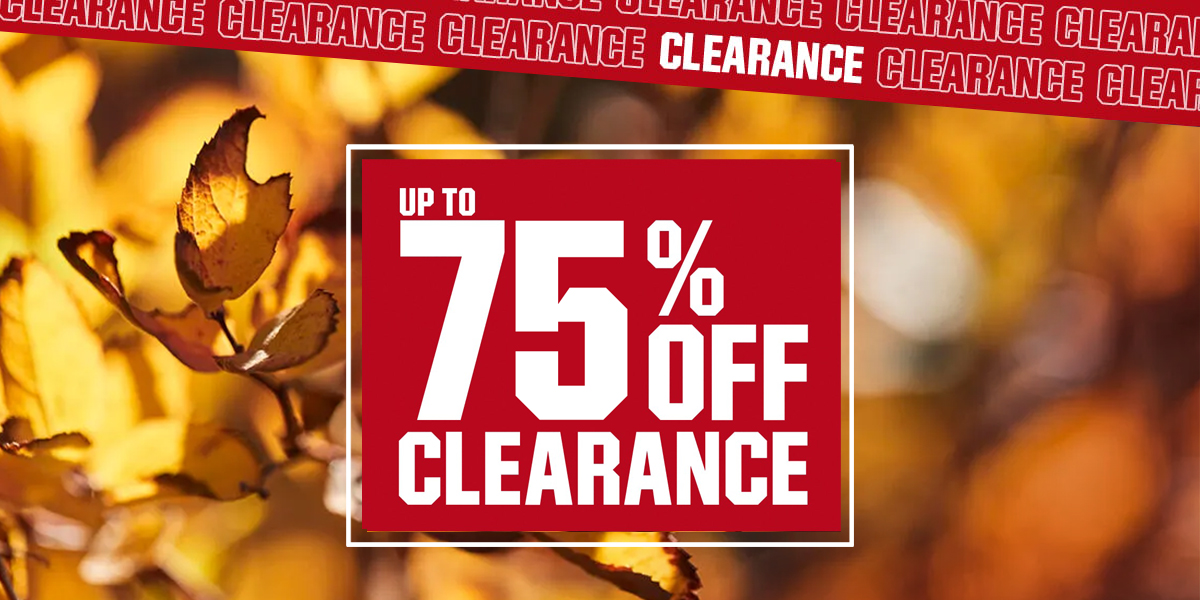  Up to 75% off clearance