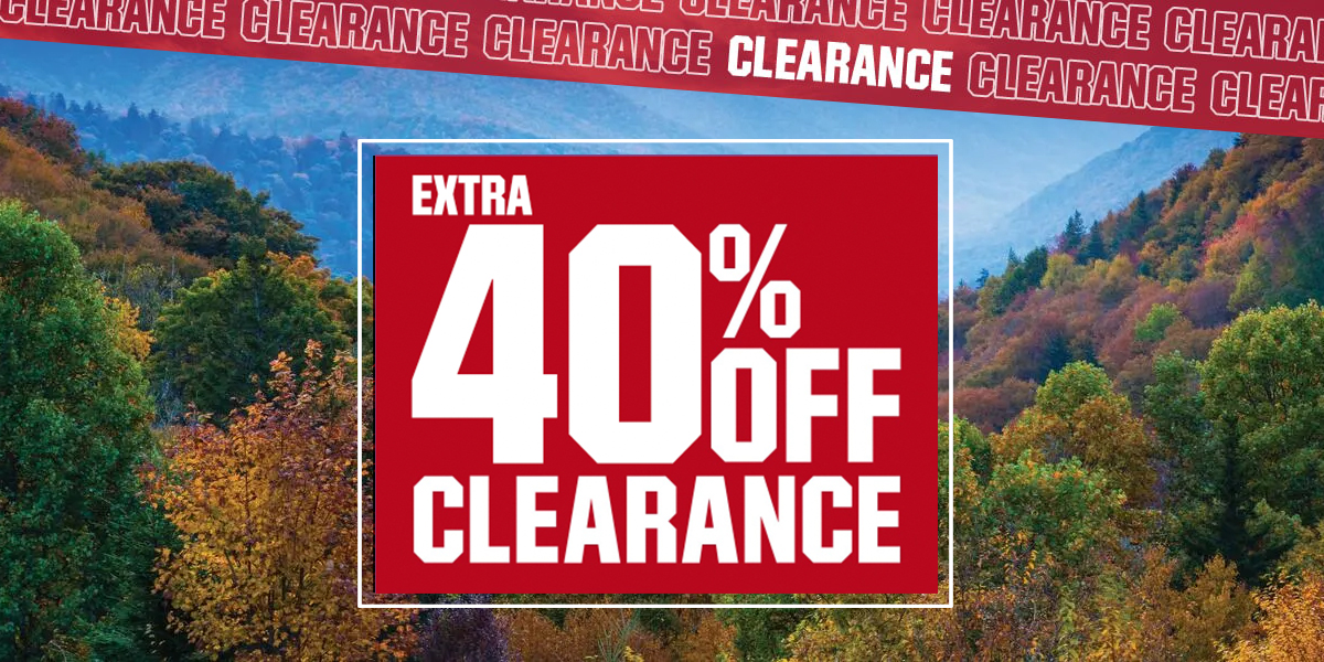  Extra 40% off clearance.