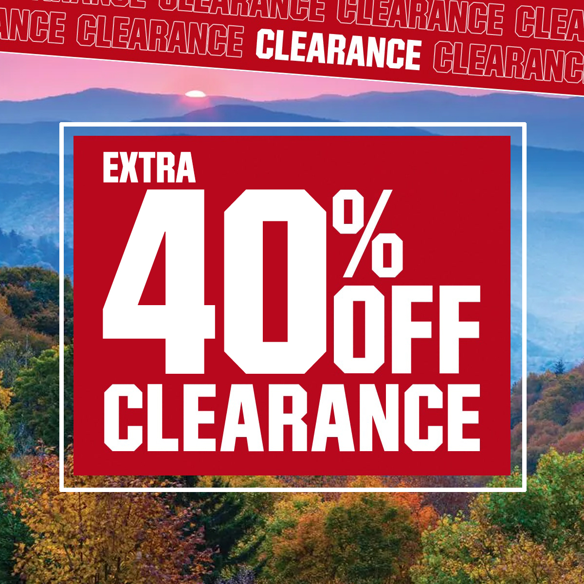  Extra 40% off clearance.