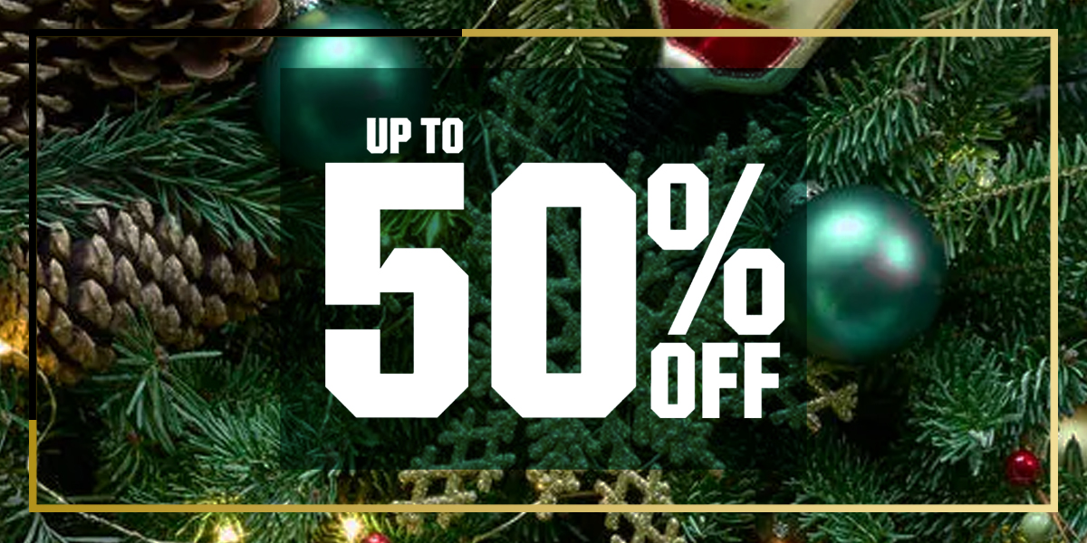  Up to 50% off.