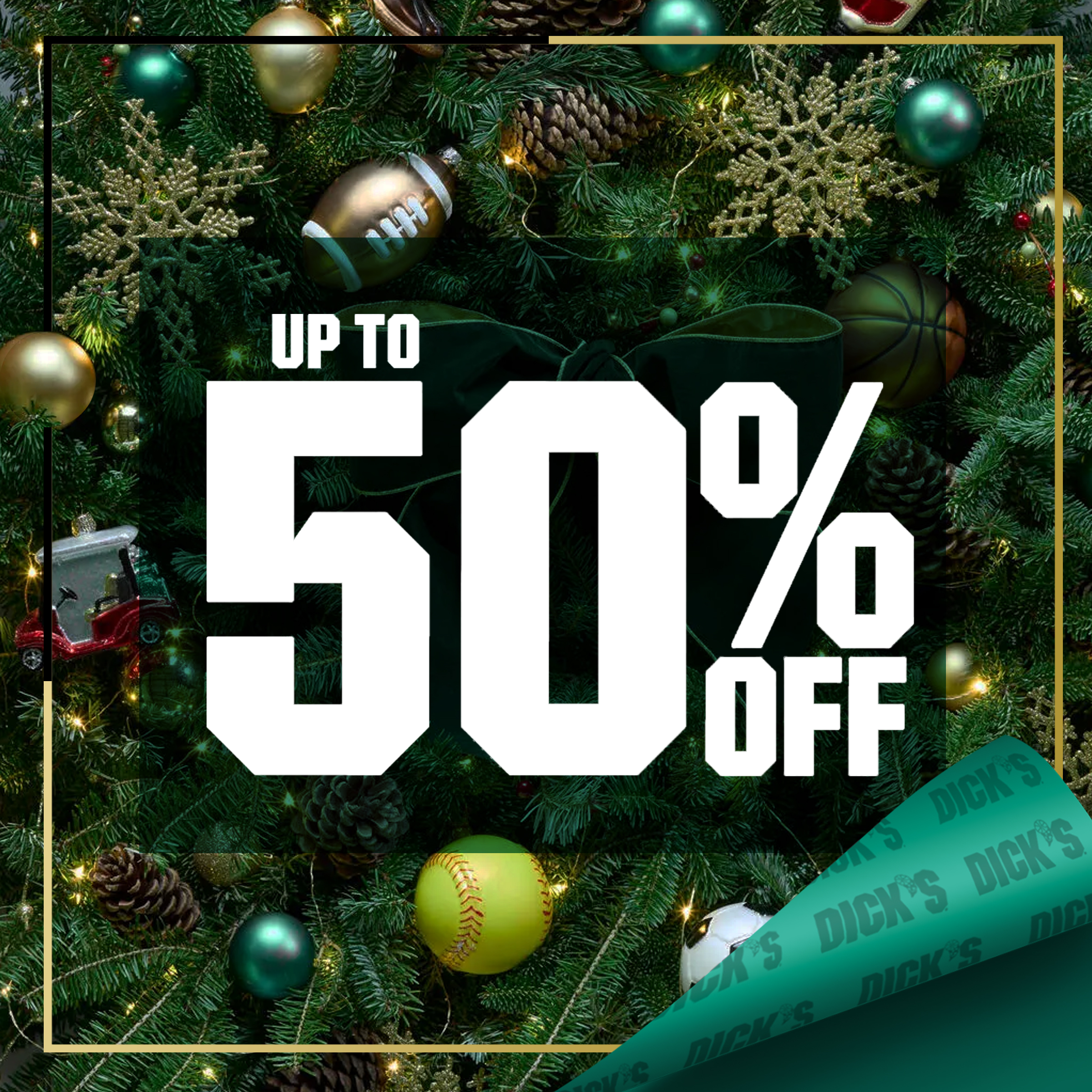  Up to 50% off.