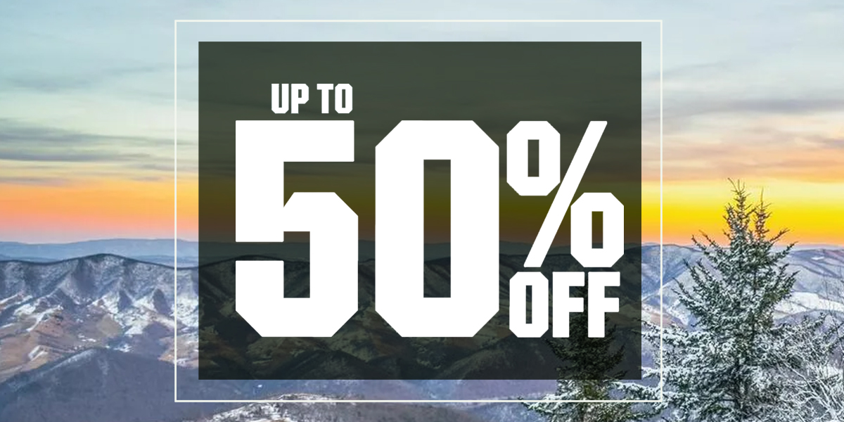  Up to 50% off.