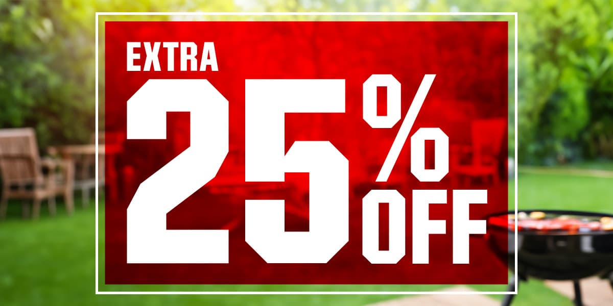  Extra 25% off.