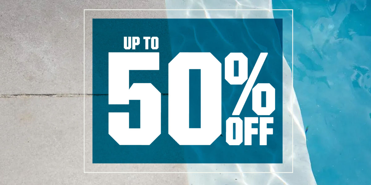  Up to 50% off.